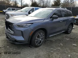 2023 Infiniti QX60 SENSORY with VIN 5N1DL1GS5PC331859, listed as a Copart auction lot 45456705 with 20,512 mi miles and Salvage Title. Bid and sale history available at carsss.com. Image 1.