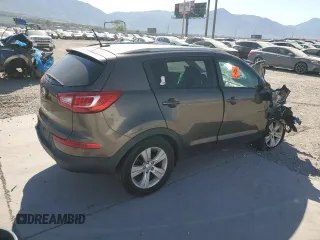 2013 Kia Sportage LX with VIN KNDPBCA23D7371824, listed as a Copart auction lot 60341775 with Not provided miles and Salvage title. Bid and sale history available at DreamBid. Image 3.
