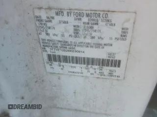 2008 Ford F-150 XL with VIN 1FTVF12528KE90914, listed as a Copart auction lot 69492124 with 237,995 mi miles and Salvage title. Bid and sale history available at DreamBid. Image 12.