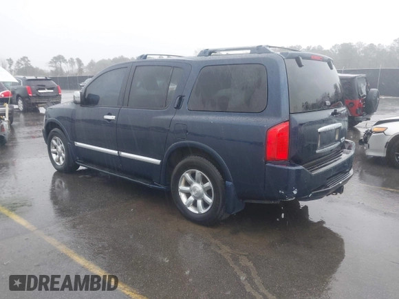 2007 Infiniti QX56 with VIN 5N3AA08C07N806341, listed as a IAAI auction lot 41743595 with 135,577 mi miles. Bid and sale history available at carsss.com. Image 3.