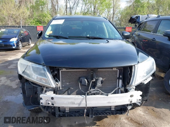 2016 Nissan Pathfinder SV with VIN 5N1AR2MNXGC663656, listed as a IAAI auction lot 42000343 with 122,577 mi miles. Bid and sale history available at carsss.com. Image 13.