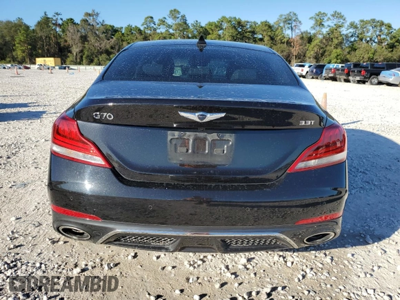 2019 Genesis G70 3.3T Advanced with VIN KMTG34LE0KU019519, listed as a Copart auction lot 80455204 with 72,745 mi miles and Salvage Title. Bid and sale history available at carsss.com. Image 6.