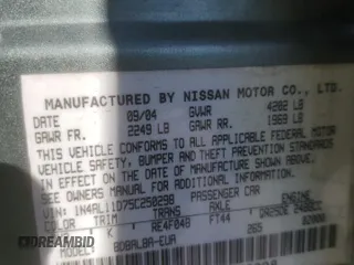 2005 Nissan Altima 2.5 z VIN 1N4AL11D75C250298, wystawiony jako Copart lot #48563495 z przebiegiem 311 261 mil mil oraz Szkoda całkowita • Salvage title. Historia ofert i sprzedaży dostępna na DreamBid. Obrazek 13.