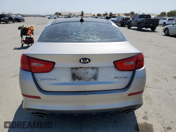 2014 Kia Optima SX Turbo with VIN 5XXGR4A61EG295498, listed as a Copart auction lot 59769615 with 146,849 mi miles and Clean title. Bid and sale history available at DreamBid. Image 6.