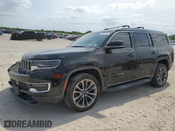 2022 Jeep Wagoneer Series II with VIN 1C4SJUBT1NS147394, listed as a Copart auction lot 53408105 with 39,214 mi miles and Salvage title. Bid and sale history available at DreamBid. Image 1.