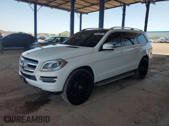 2014 Mercedes-Benz GL 450 with VIN 4JGDF7CE0EA353173, listed as a Copart auction lot 60428895 with 126,486 mi miles and Salvage title. Bid and sale history available at DreamBid. Image 1.