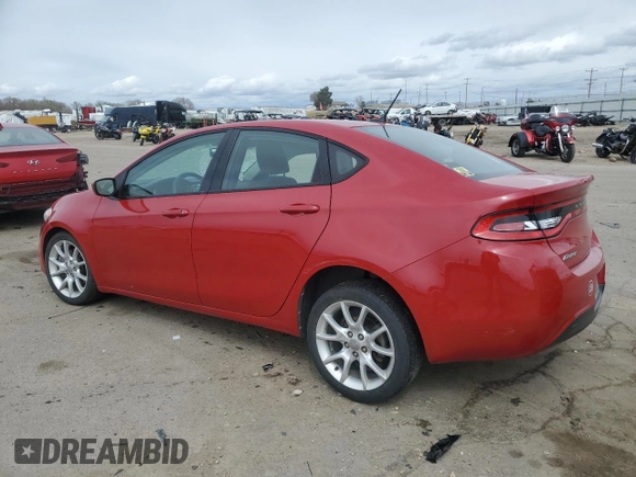2013 Dodge Dart SXT with VIN 1C3CDFBA1DD194597, listed as a Copart auction lot 51122935 with 115,150 mi miles and Salvage Title. Bid and sale history available at carsss.com. Image 2.