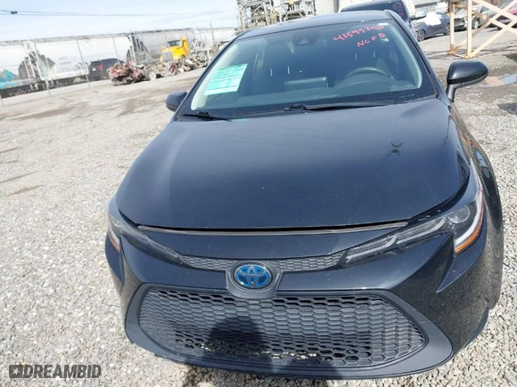 2020 Toyota Corolla Hybrid LE with VIN JTDEBRBE9LJ000574, listed as a IAAI auction lot 41595746 with NaN miles. Bid and sale history available at carsss.com. Image 12.
