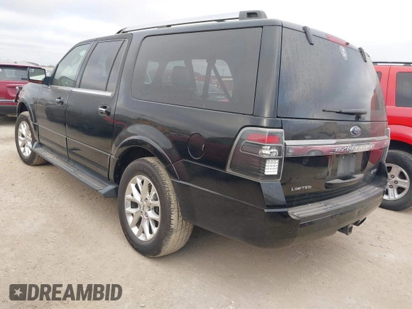 2017 Ford Expedition Max Limited with VIN 1FMJK1KT9HEA06255, listed as a IAAI auction lot 41748880 with 208,256 mi miles and . Bid and sale history available at DreamBid. Image 3.