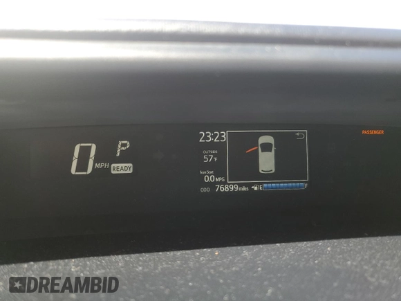 2018 Toyota Prius One with VIN JTDKDTB32J1617305, listed as a Copart auction lot 53308695 with 76,899 mi miles and Clean Title. Bid and sale history available at DreamBid. Image 9.