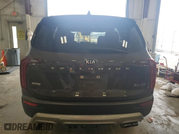 2021 Kia Telluride SX с VIN 5XYP5DHCXMG096855, выставлен на аукционе Copart как лот 54101335 с пробегом 89 758 миль миль и Списание • Salvage title. История ставок и продаж доступна на DreamBid. Изображение 6.