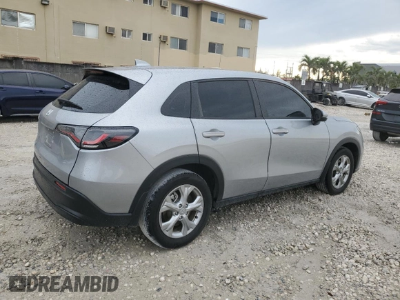 2024 Honda HR-V LX with VIN 3CZRZ1H37RM723320, listed as a Copart auction lot 50589855 with 25,219 mi miles and Salvage Title. Bid and sale history available at DreamBid. Image 3.