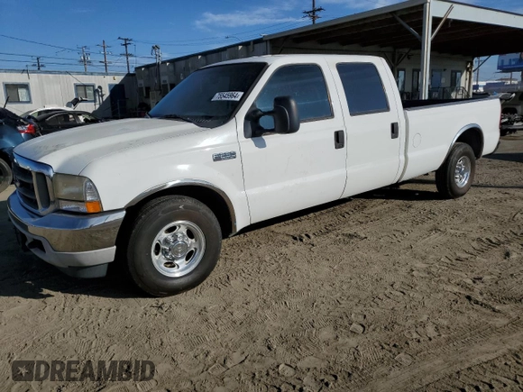 2001 Ford Super Duty F-250 XL with VIN 1FTNW20L81ED32802, listed as a Copart auction lot 75545964 with 234,904 mi miles and Clean Title. Bid and sale history available at carsss.com. Image 1.