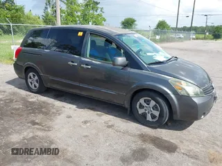 2007 Nissan Quest SE z VIN 5N1BV28U57N121810, wystawiony jako IAAI lot #42400091 z przebiegiem 142 065 mil mil oraz . Historia ofert i sprzedaży dostępna na DreamBid. Obrazek 1.