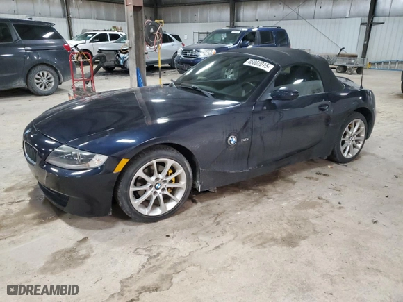 2008 BMW Z4 3.0i with VIN 4USBU33538LW75299, listed as a Copart auction lot 46002015 with NaN miles and Clean Title. Bid and sale history available at carsss.com. Image 1.