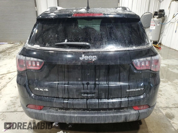 2019 Jeep Compass Sport with VIN 3C4NJDAB0KT598753, listed as a Copart auction lot 45429905 with 72,722 mi miles and Salvage title. Bid and sale history available at DreamBid. Image 6.