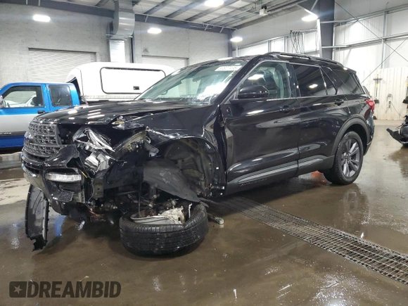 2022 Ford Explorer XLT с VIN 1FMSK8DH5NGA66247, выставлен на аукционе Copart как лот 57827435 с пробегом 82 617 миль миль и Списание • Salvage title. История ставок и продаж доступна на DreamBid. Изображение 1.