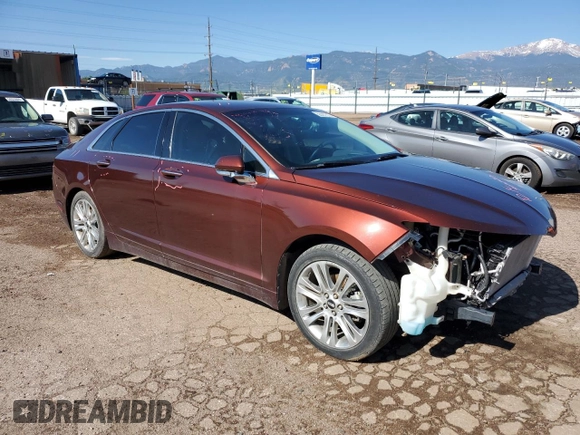 2015 Lincoln MKZ Hybrid with VIN 3LN6L2LUXFR619608, listed as a Copart auction lot 58407575 with 45,710 mi miles and Salvage title. Bid and sale history available at DreamBid. Image 4.