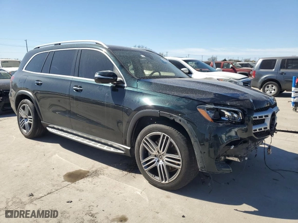2020 Mercedes-Benz GLS with VIN 4JGFF5KE4LA195660, listed as a Copart auction lot 48936655 with 62,412 mi miles and Salvage Title. Bid and sale history available at carsss.com. Image 4.