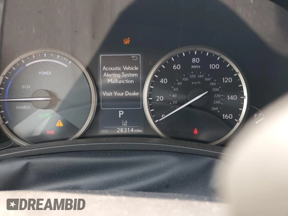 2021 Lexus NX 300h with VIN JTJGJRDZ7M2158822, listed as a Copart auction lot 59157055 with 28,314 mi miles and Salvage title. Bid and sale history available at DreamBid. Image 9.