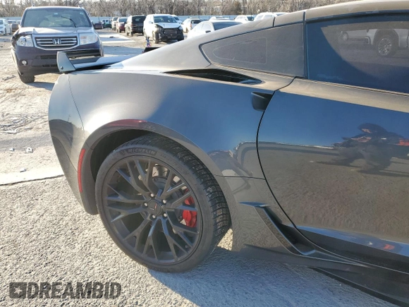2017 Chevrolet Corvette Z06 2LZ with VIN 1G1YS2D64H5606898, listed as a Copart auction lot 42851965 with 22,327 mi miles and Salvage Title. Bid and sale history available at carsss.com. Image 10.