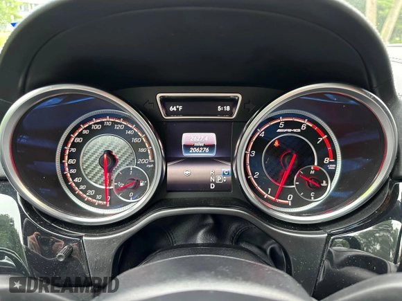 2019 Mercedes-Benz GLS 63 AMG with VIN 4JGDF7FE8KB219514, listed as a Copart auction lot 63533595 with 206,276 mi miles and Clean title. Bid and sale history available at DreamBid. Image 8.