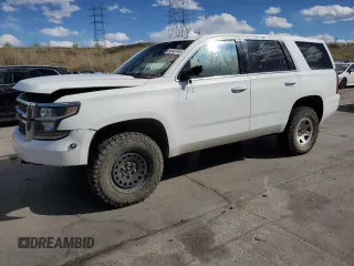 2018 Chevrolet Tahoe Commercial z VIN 1GNSKFEC0JR126193, wystawiony jako Copart lot #54143745 z przebiegiem 33 896 mil mil oraz Czysty tytuł • Clean title. Historia ofert i sprzedaży dostępna na DreamBid. Obrazek 1.
