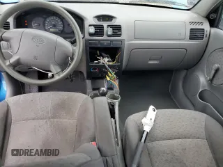 2005 Kia Rio with VIN KNADC125156375937, listed as a Copart auction lot 45710075 with 114,050 mi miles and Salvage Title. Bid and sale history available at carsss.com. Image 8.