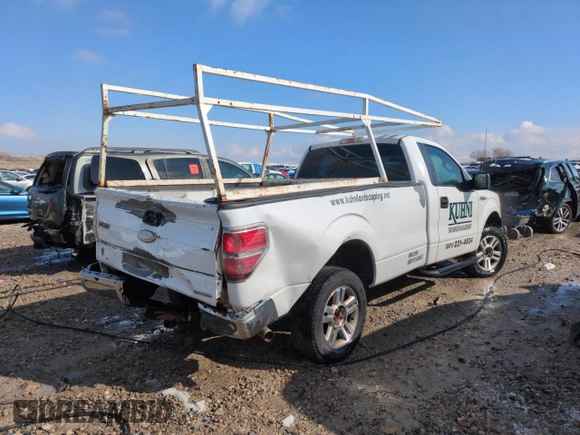 2012 Ford F-150 XL with VIN 1FTNF1EF2CKD44980, listed as a Copart auction lot 45500845 with 252,474 mi miles and Salvage title. Bid and sale history available at DreamBid. Image 3.