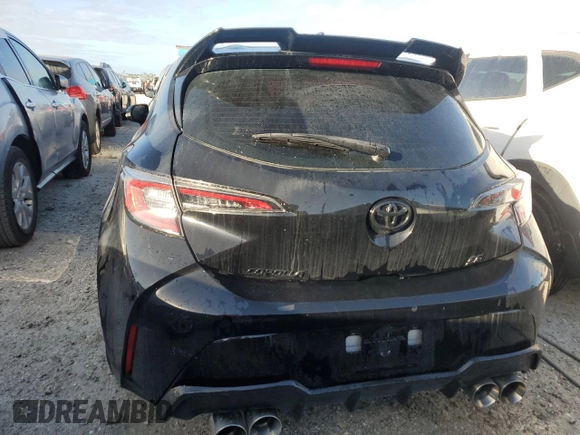 2022 Toyota Corolla Hatchback SE with VIN JTND4MBE1N3180631, listed as a Copart auction lot 76296614 with 39,690 mi miles and Salvage Title. Bid and sale history available at carsss.com. Image 6.