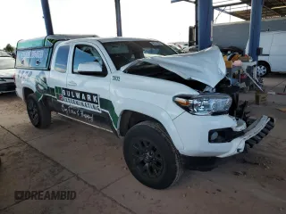 2023 Toyota Tacoma SR with VIN 3TYSX5EN3PT018395, listed as a Copart auction lot 48757055 with 28,002 mi miles and Salvage title. Bid and sale history available at DreamBid. Image 4.