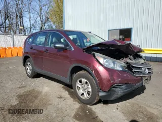 2013 Honda CR-V LX with VIN 5J6RM4H38DL032078, listed as a Copart auction lot 52048005 with 182,421 mi miles and Salvage Title. Bid and sale history available at DreamBid. Image 4.