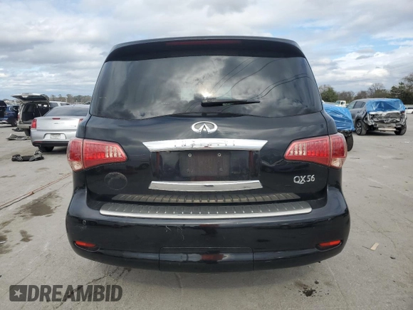 2012 Infiniti QX56 8-passenger with VIN JN8AZ2ND8C9715923, listed as a Copart auction lot 79192944 with 250,177 mi miles and Salvage Title. Bid and sale history available at carsss.com. Image 6.