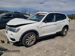 2017 BMW X3 xDrive28i with VIN 5UXWX9C57H0T04700, listed as a Copart auction lot 51988925 with 121,499 mi miles and Salvage Title. Bid and sale history available at DreamBid. Image 1.
