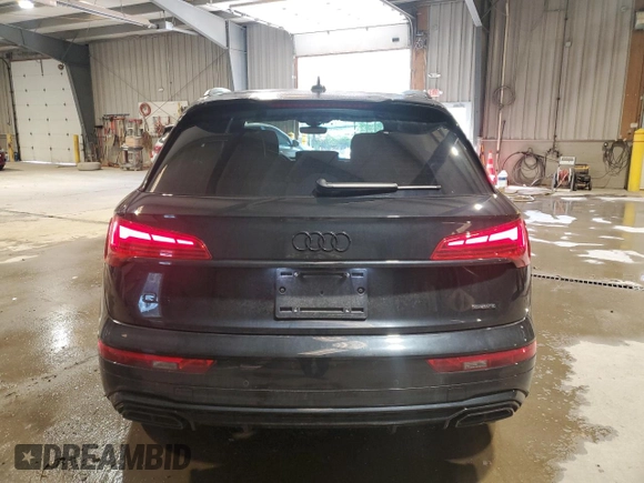2024 Audi Q5 S line Prestige with VIN WA1FAAFY4R2020984, listed as a Copart auction lot 53344205 with 13,423 mi miles and Salvage title. Bid and sale history available at DreamBid. Image 6.