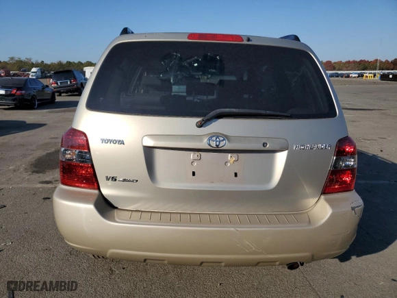 2006 Toyota Highlander w/3rd Row with VIN JTEEP21A160164172, listed as a Copart auction lot 76983794 with 73,350 mi miles and Non Repairable. Bid and sale history available at carsss.com. Image 6.