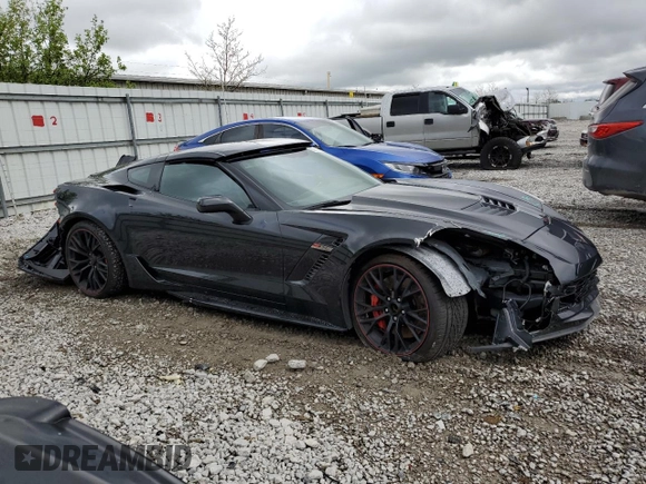 2019 Chevrolet Corvette Z06 2LZ with VIN 1G1YS2D60K5601396, listed as a Copart auction lot 50212764 with 11,794 mi miles and Salvage Title. Bid and sale history available at carsss.com. Image 4.