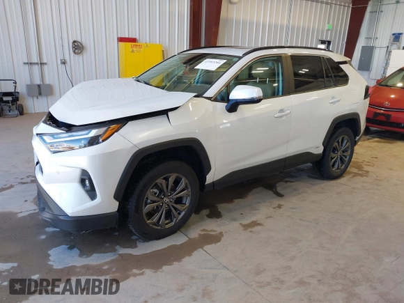 2024 Toyota RAV4 Hybrid XLE Premium with VIN 2T3B6RFV5RW081035, listed as a IAAI auction lot 41993266 with 12,159 mi miles. Bid and sale history available at carsss.com. Image 18.
