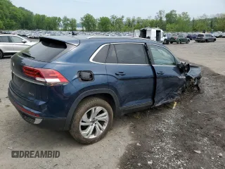 2021 Volkswagen Atlas SEL z VIN 1V2BC2CA7MC206919, wystawiony jako Copart lot #56552905 z przebiegiem 92 464 mil mil oraz Szkoda całkowita • Salvage title. Historia ofert i sprzedaży dostępna na DreamBid. Obrazek 3.