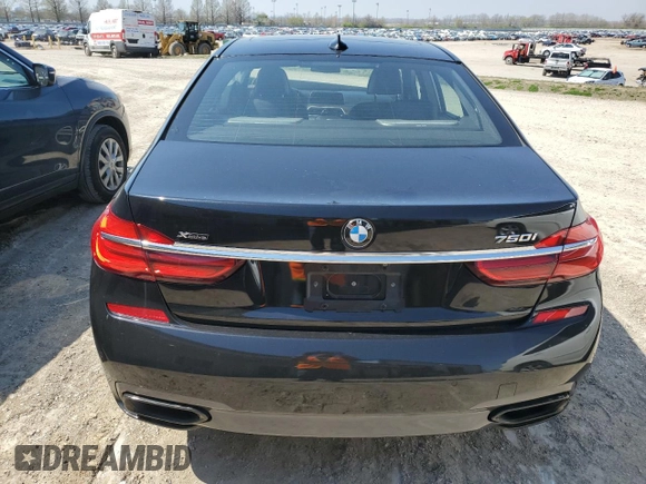 2018 BMW 7 Series ALPINA B7 xDrive with VIN WBA7F2C51JG423899, listed as a Copart auction lot 48872304 with 0 mi miles and Salvage Title. Bid and sale history available at carsss.com. Image 6.