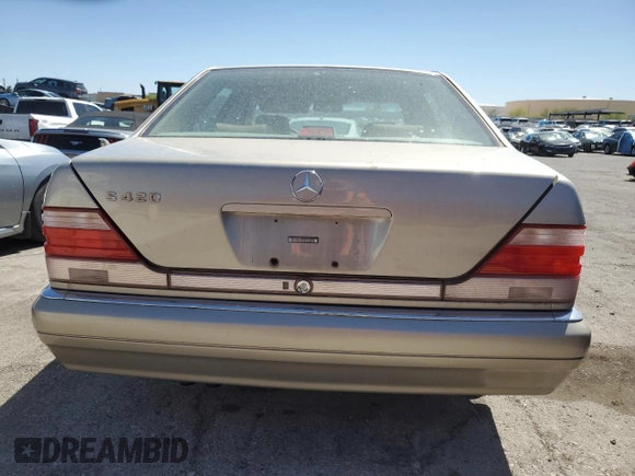 1997 Mercedes-Benz S-Class with VIN WDBGA43GXVA365653, listed as a Copart auction lot 52565395 with 138,555 mi miles and Clean Title. Bid and sale history available at carsss.com. Image 6.