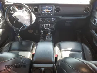 2020 Jeep Wrangler Unlimited Sahara with VIN 1C4HJXEN0LW318599, listed as a Copart auction lot 53258355 with 68,131 mi miles and Salvage title. Bid and sale history available at DreamBid. Image 8.