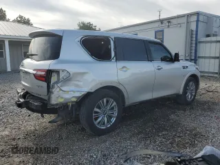2019 Infiniti QX80 LUXE with VIN JN8AZ2NF3K9682037, listed as a Copart auction lot 52726034 with 127,381 mi miles. Bid and sale history available at carsss.com. Image 3.