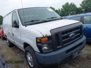2012 Ford Econoline Cargo Commercial with VIN 1FTNE2EL0CDB36244, listed as a IAAI auction lot 42408615 with 122,290 mi miles and . Bid and sale history available at DreamBid. Image 1.
