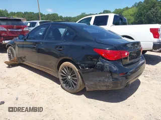 2015 Infiniti Q50 Sport with VIN JN1BV7AR2FM410593, listed as a IAAI auction lot 42346780 with 157,027 mi miles and . Bid and sale history available at DreamBid. Image 3.