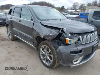 2020 Jeep Grand Cherokee Summit with VIN 1C4RJFJT2LC408499, listed as a IAAI auction lot 41854021 with 78,189 mi miles and . Bid and sale history available at DreamBid. Image 1.