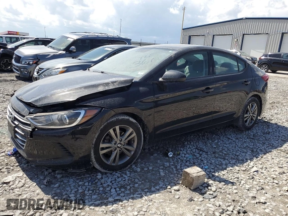 2018 Hyundai Elantra SEL with VIN 5NPD84LF9JH227287, listed as a Copart auction lot 52342855 with 81,687 mi miles and Salvage Title. Bid and sale history available at DreamBid. Image 1.