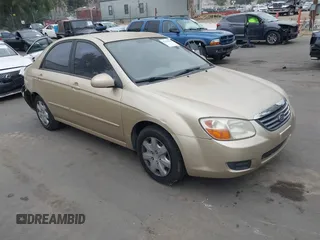 2009 Kia Spectra EX with VIN KNAFE222395659810, listed as a IAAI auction lot 42555198 with 198,849 mi miles and . Bid and sale history available at DreamBid. Image 1.