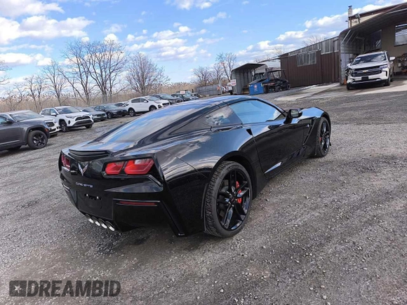 2019 Chevrolet Corvette 1LT with VIN 1G1YB2D75K5109066, listed as a Copart auction lot 55645235 with 14,715 mi miles and Salvage title. Bid and sale history available at DreamBid. Image 4.