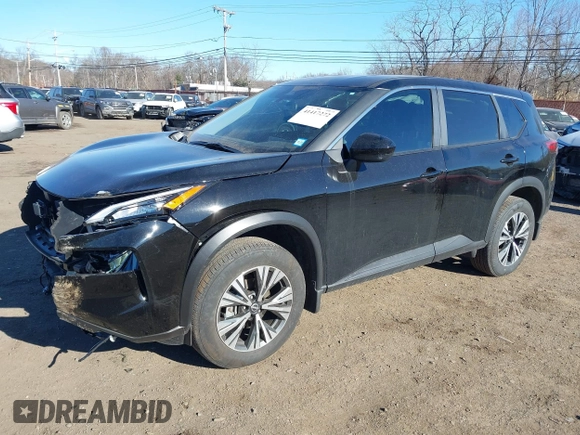 2023 Nissan Rogue SV with VIN JN8BT3BB1PW356355, listed as a IAAI auction lot 41417272 with 9,264 mi miles and . Bid and sale history available at DreamBid. Image 2.